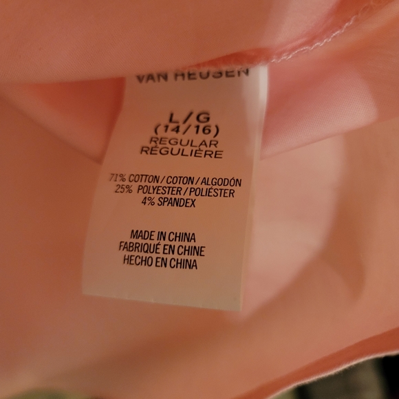 Boys Van Heusen Flex Shirt, LG 14/16 Reg, Pink - Picture 4 of 5